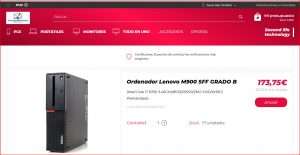 Ordenador Lenovo M900 SFF GRADO B