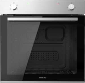 Cecotec Horno Integrable Convencional de 77L Bolero Hexa C126001 Line A. 2800W, 5 Funciones, Bajo Consumo, Luz Interior, Steam Assist, Steam EasyClean, Puerta Fría con 2 Cristales [Clase de eficiencia energética A]