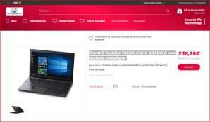 Portátil Toshiba TECRA A50-C GRADO B con teclado castellano