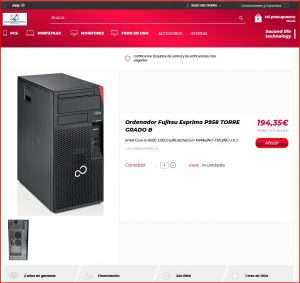 Ordenador Fujitsu Esprimo P958 TORRE GRADO B