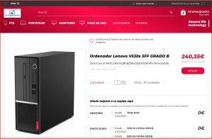 Ordenador Lenovo V530s SFF GRADO B -ampliable-